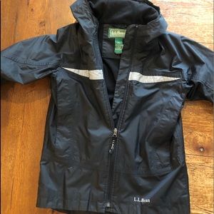 Boys LLBean szL windbreaker/raincoat fleece lined